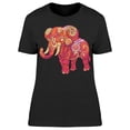 thumbnail image 1 of Elephant Pink Ornament T-Shirt Women -Image by Shutterstock, Female Large, 1 of 2
