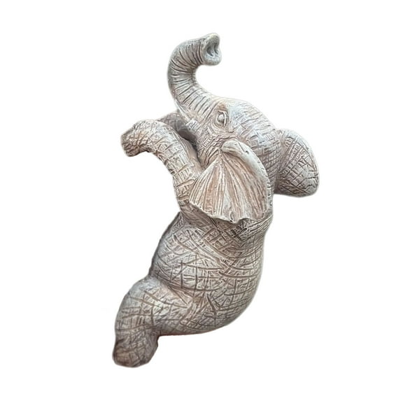 Elephant Planter Hugging Figurine Resin Elephant Statue Flower Pots Holder for Garden Balcony Patio Home