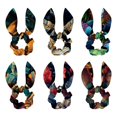 Elephant Polyester 6Piece Set Bow Hair Rings Detachable Rabbit Ears