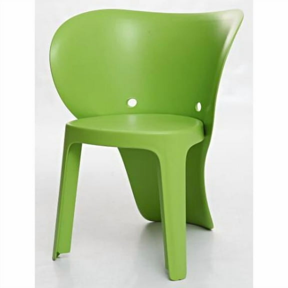 Elephant Polypropylene Kids Chair Set of 4 Green