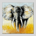 thumbnail image 1 of Elephant Portrait Oil Paintings Large Wall Art Animal Framed Wall Decor for Livingroom or Bedroom(Framed Ready to Hang), 1 of 6
