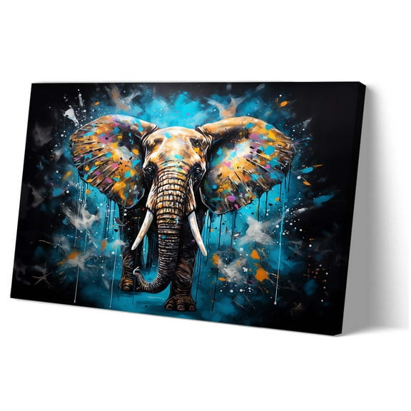 Elephant Poster Animal Wall Art Decor Home Living Room Paintings for Hallway Giclee Canvas Prints for Bedroom Wall Birthday Decoration Modern Pictures