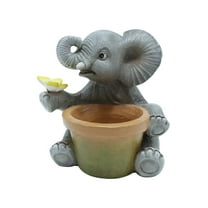Elephant Pottery Planter Flower and Plant Pot for Home Office Aesthetic Decors