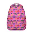 thumbnail image 1 of Elephant Print School Backpack - Durable Waterproof Bookbag for Students, Ergonomic Laptop Backpack for College, Cute Gift for Teens, 1 of 6