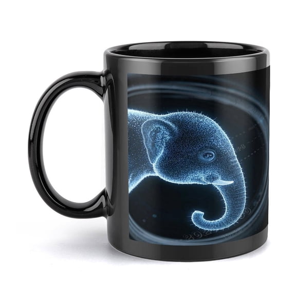 Elephant Printed Mug - Cartoon Coffee Mug - Elephant Lover Gifts For Women - Funny Goth Coffee Mug Gifts For Women (11Oz)