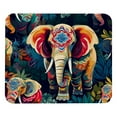 Elephant Printed Square Mouse Pad, 8.3x9.8 Inch Non-Slip Rubber Bottom ...