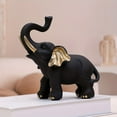 thumbnail image 1 of Elegant Elephant Resin Desktop Ornament - Unique Home Decoration Figurine for Shelf Display Stylish Décor for Living Rooms and More, 1 of 6