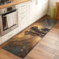 thumbnail image 1 of Elephant Runner Rugs 2x6 ft Animal Forest River Yellow Oil Painting Washable Hallway Rugs Non-Slip Floor Mats Absorbent Carpet Bedside Runners for Bedroom Kitchen Bathroom Laundry Room, 1 of 9