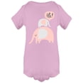 thumbnail image 1 of Elephant Saying Hi Bodysuit Infant -Image by Shutterstock,  24 Months, 1 of 2