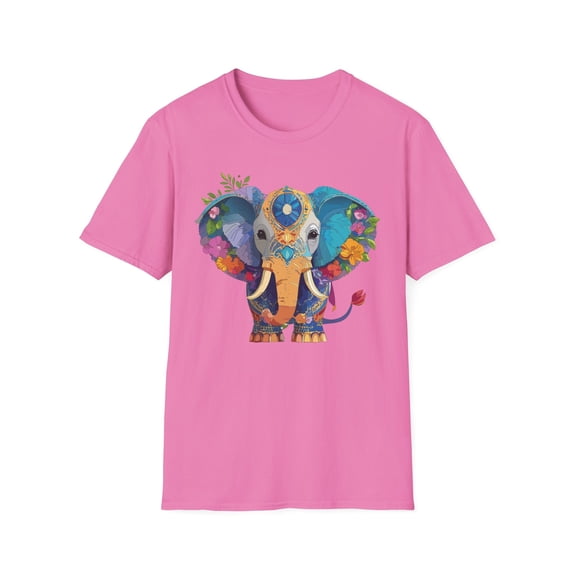 Elephant Shirt, T Shirt with Elephant, Elephant on T Shirt, T Shirt with Animation, Animals Tee Shirt