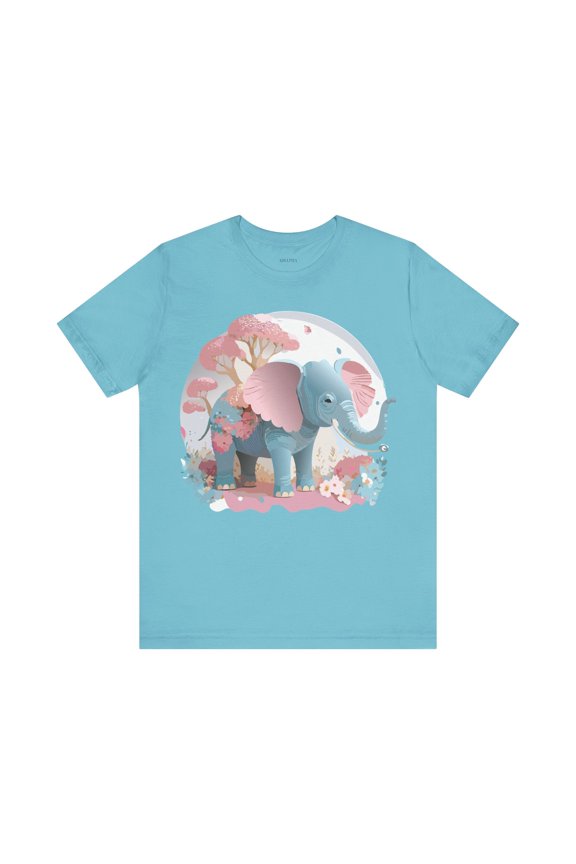 Elephant Graphic Unisex 100 Cotton Jersey Vintage Art Design Tee 17