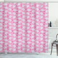 thumbnail image 1 of Ambesonne Animal Shower Curtain, Girly Happy Animals, 69"Wx84"L, Pale Blue Pink, 1 of 3