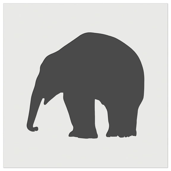 Elephant Side View Solid DIY Cookie Wall Craft Stencil - 4.5 Inch