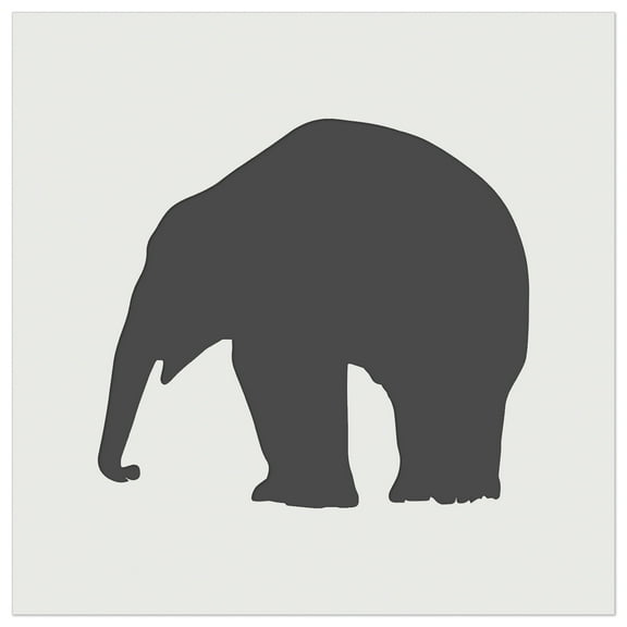 Elephant Side View Solid DIY Cookie Wall Craft Stencil - 5.5 Inch