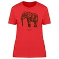 thumbnail image 1 of Elephant Sideview Silhouette T-Shirt Women -Image by Shutterstock, Female Small, 1 of 2