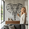 thumbnail image 1 of Elephant Sign Metal Wall Art for Home and Outside - Wall-Mounted Geometric Metal Wall Art - Drop Shadow 3D Effect Wall Decoration for Living Room Bedroom, 1 of 10