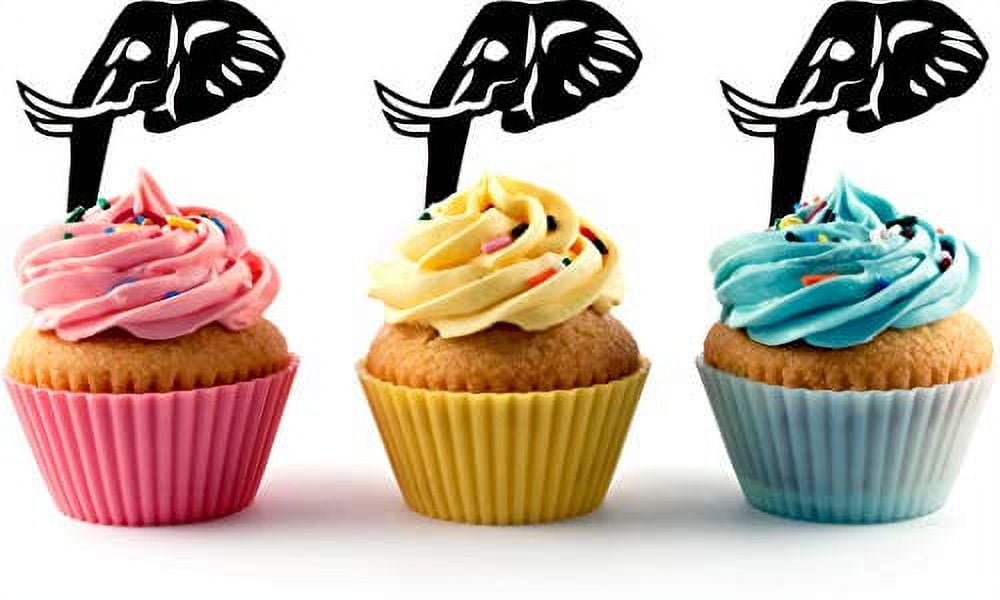 elephant-cupcakes for Elephant Cupcake Toppers Free Printable Elephant Cupcakes for Elephant Cupcake Toppers Free Printable
