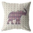 thumbnail image 1 of Elephant Silhouette Throw Pillow with Removable Cover in Magenta 16x16, 1 of 5