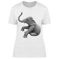 thumbnail image 1 of Elephant Sitting Statue T-Shirt Women -Image by Shutterstock, Female Medium, 1 of 2