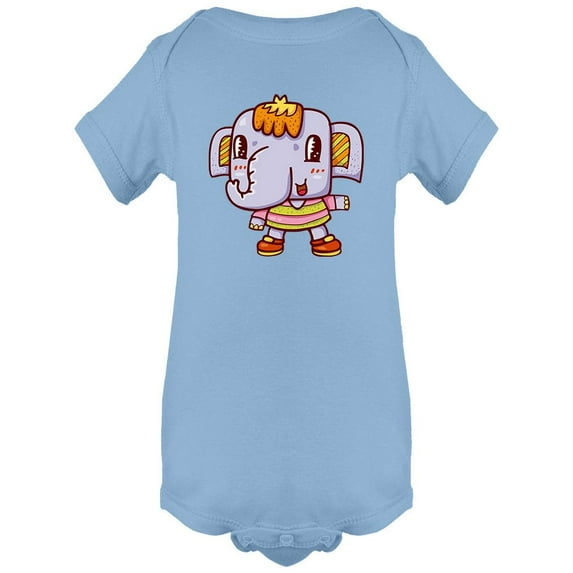 Elephant Smiling Bodysuit Infant -Image by Shutterstock, 18 Months