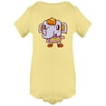thumbnail image 1 of Elephant Smiling Bodysuit Infant -Image by Shutterstock,  18 Months, 1 of 6