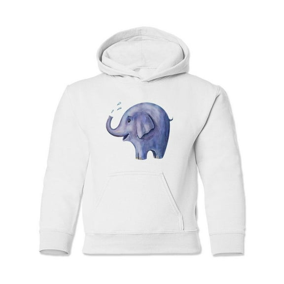Elephant Spitting Water Hoodie Juniors -Image by Shutterstock,  Small