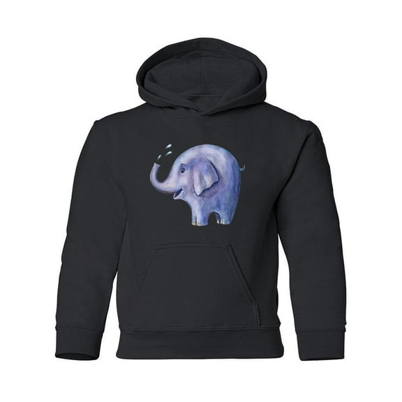 Elephant Spitting Water Hoodie Juniors -Image by Shutterstock,  Small