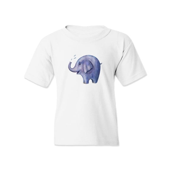 Elephant Spitting Water T-Shirt Juniors -Image by Shutterstock, x-Large