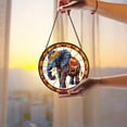 thumbnail image 1 of Elephant Stained Glass Suncatcher, Window Hanging Home Decor Ornament, Animal Lover Gift, Nature-Inspired Elephant Decoration, Gift for Friend, 1 of 5