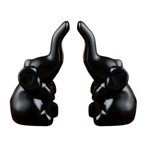 Elephant Statues Animal Sculptures Collectible Figurine Resin Elephant Figurines