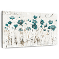 thumbnail image 1 of Elephant Stock Abstract Balance Vi Blue Wall Art - Horizontal Canvas Wall Art - Living Room Wall Decor - Abstract Canvas - Gray And Teal Decor By Lisa Audit - 12" x 8", 1 of 8