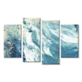 thumbnail image 1 of Elephant Stock Abstract Cloud Wall Art - Horizontal Multi Panel Canvas - Living Room Wall Decor - Abstract Multi Panel - Blue And White Decor - 24" x 14", 1 of 4