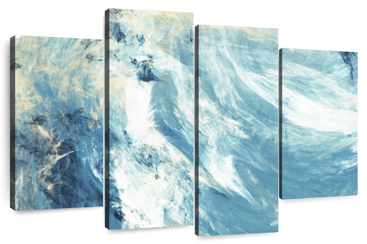 Elephant Stock Abstract Cloud Wall Art - Horizontal Multi Panel Canvas ...