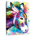 thumbnail image 1 of Elephant Stock Abstract Donkey Wall Art - Vertical Canvas Wall Art - Living Room Wall Decor - Animal Canvas - Beige And Brown Decor - 26" x 39", 1 of 8