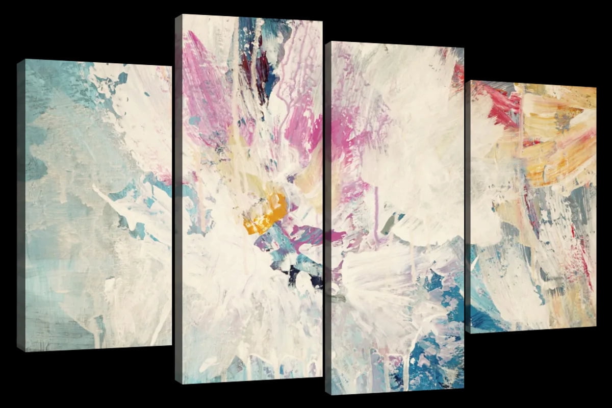 Picture of Elephant Stock Abstract Expressionism Wall Art - Horizontal Multi Panel ...