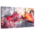 thumbnail image 1 of Elephant Stock Abstract The Fire Within Wall Art - Horizontal Multi Panel Canvas - Living Room Wall Decor - Abstract Multi Panel - Gray And Orange Decor - 57" x 36", 1 of 8