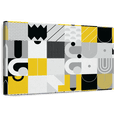 thumbnail image 1 of Elephant Stock Abstract Geometric Concept Wall Art - Horizontal Canvas Wall Art - Living Room Wall Decor - Abstract Canvas - Yellow And Black Decor - 48" x 32", 1 of 8