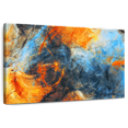 thumbnail image 1 of Elephant Stock Abstract Lava Swirls Wall Art - Horizontal Canvas Wall Art - Living Room Wall Decor - Abstract Canvas - Blue And Orange Decor - 12" x 8", 1 of 8