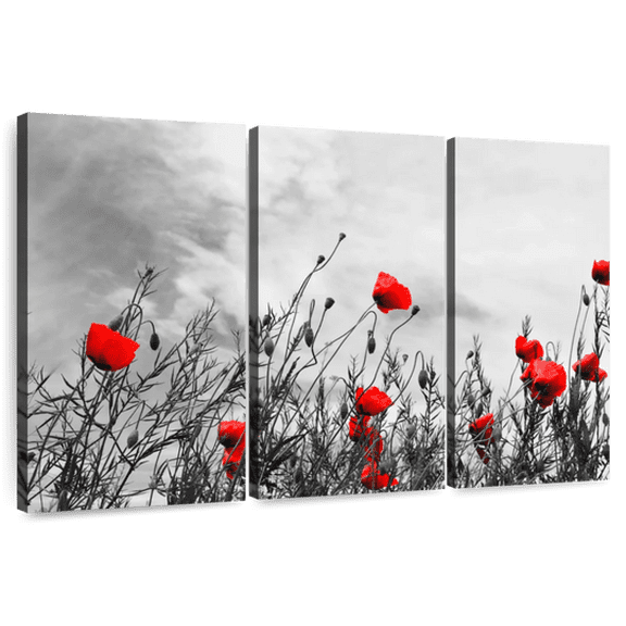 Elephant Stock Abstract Navy Drip Wall Art - Horizontal Multi Panel Canvas - Living Room Wall Decor - Abstract Multi Panel - Blue And White Decor - 55" x 24"