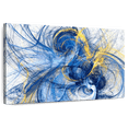 thumbnail image 1 of Elephant Stock Abstract Prints Wall Art - Horizontal Canvas Wall Art - Living Room Wall Decor - Abstract Canvas - Yellow And Blue Decor - 45" x 30", 1 of 8