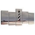 thumbnail image 1 of Elephant Stock Abstract Sea Wall Art - Horizontal Multi Panel Canvas - Living Room Wall Decor - Abstract Multi Panel - Blue And Brown Decor By Nan - 49" x 24", 1 of 8