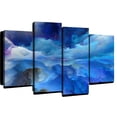 thumbnail image 1 of Elephant Stock Abstract Sky Wall Art - Horizontal Multi Panel Canvas - Living Room Wall Decor - Abstract Multi Panel - Blue And Gray Decor - 75" x 48", 1 of 8