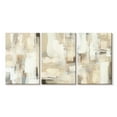 thumbnail image 1 of Elephant Stock Abstract Soft Beige Triptych Wall Art - Horizontal Multi Panel Canvas - Living Room Wall Decor - Abstract Multi Panel - Beige And Brown Decor - 32" x 15", 1 of 4