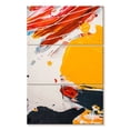 thumbnail image 1 of Elephant Stock Abstract Splatter Expression Wall Art - Vertical Multi Panel Canvas - Living Room Wall Decor - Abstract Multi Panel - Red And Black Decor - 36" x 57", 1 of 4