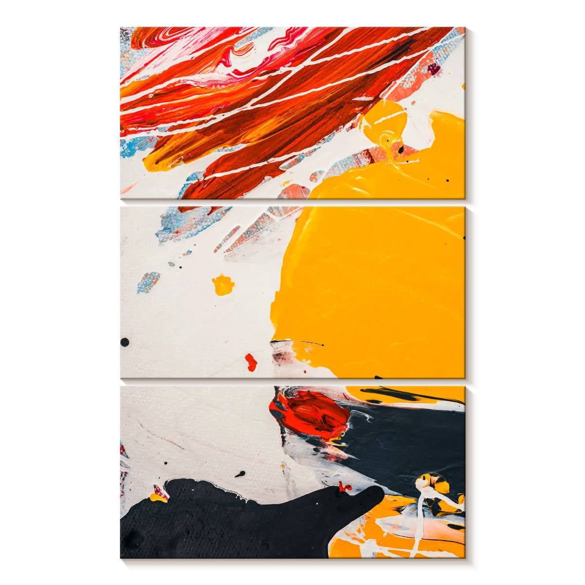 Picture of Elephant Stock Abstract Splatter Expression Wall Art - Vertical Multi ...