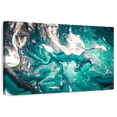 thumbnail image 1 of Elephant Stock Abstract Teal Wall Art - Horizontal Canvas Wall Art - Living Room Wall Decor - Abstract Canvas - Teal And Turquoise Decor - 12" x 8", 1 of 8