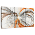 thumbnail image 1 of Elephant Stock An Abstract Wall Art - Horizontal Multi Panel Canvas - Living Room Wall Decor - Abstract Multi Panel - Orange And Gray Decor - 74" x 48", 1 of 8