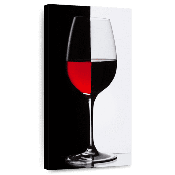 Elephant Stock Abstract Wine Wall Art - Food And Drink Canvas Canvas - 15" x 30"