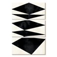 thumbnail image 1 of Elephant Stock Abstracta Wall Art - Vertical Multi Panel Canvas - Living Room Wall Decor - Abstract Multi Panel - Black And White Decor By Kubistika - 14" x 23", 1 of 4