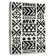 thumbnail image 1 of Elephant Stock African Geometric Abstract Wall Art - Vertical Canvas Wall Art - Living Room Wall Decor - Abstract Canvas - Black And White Decor - 8" x 12", 1 of 8